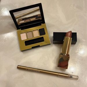 Estée Lauder Pure Color Envy Eyeshadow Kit, Tiger eye lipstick, Eye Crayon black